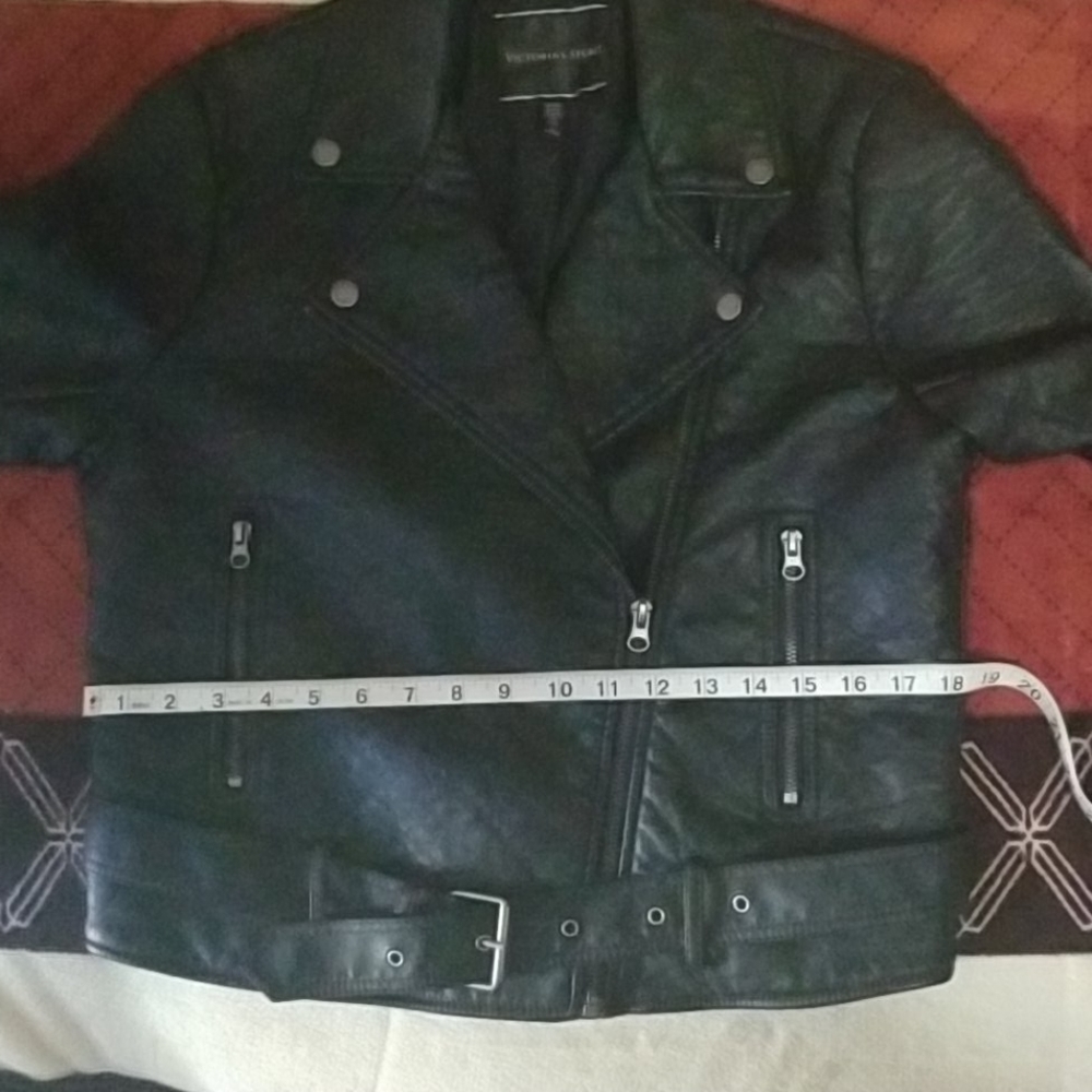 Victoria Secret Faux Leather Moto Jacket - Picture 10 of 12
